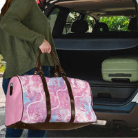 Japanese Koi Fish Travel Bag Pink Wagara Palaka Honohono Pikake Lei