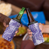 Japanese Koi Fish 4 in 1 Can Cooler Tumbler Purple Wagara Palaka Honohono Pikake Lei LT9 - Polynesian Pride