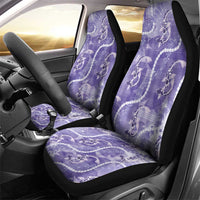 Japanese Koi Fish Car Seat Cover Purple Wagara Palaka Honohono Pikake Lei LT9 - Polynesian Pride