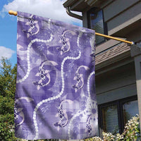 Japanese Koi Fish Garden Flag Purple Wagara Palaka Honohono Pikake Lei LT9 - Polynesian Pride