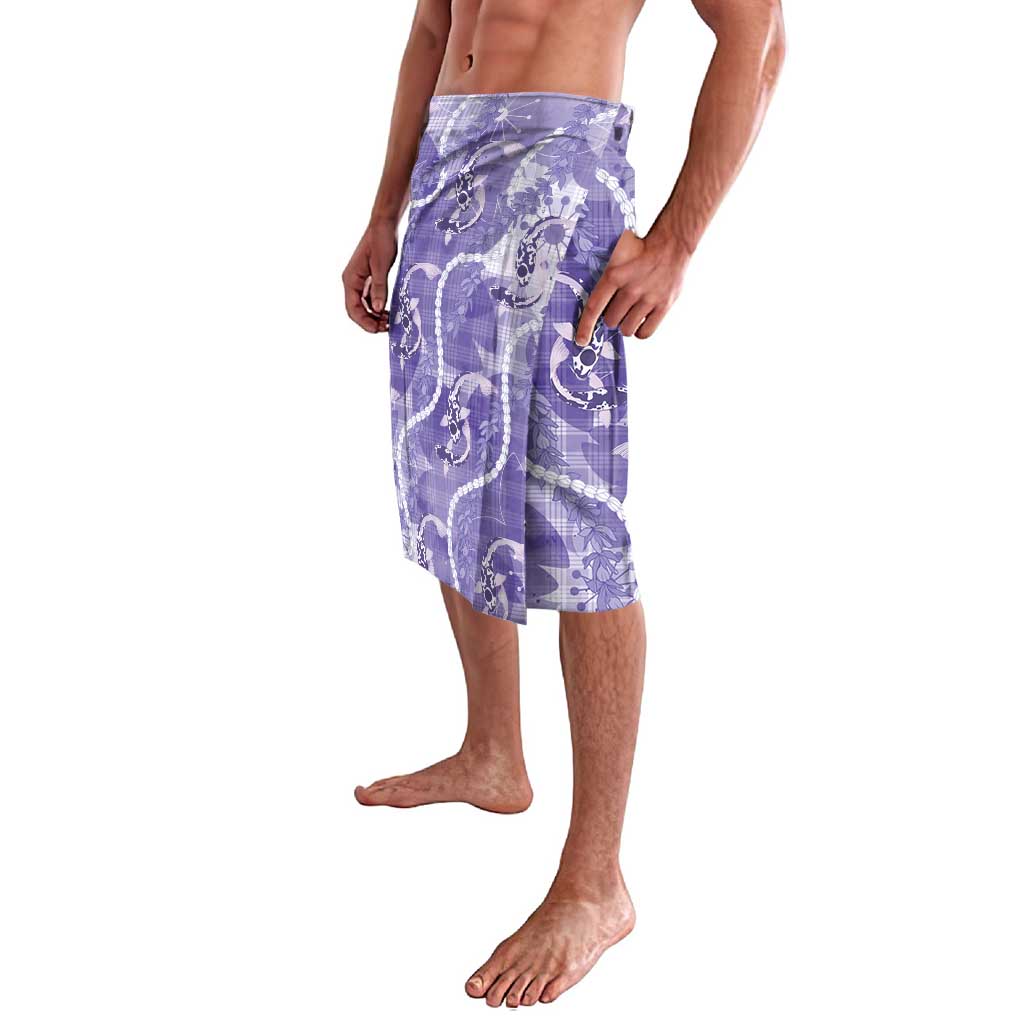 Japanese Koi Fish Lavalava Purple Wagara Palaka Honohono Pikake Lei