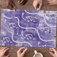 Japanese Koi Fish Puzzle Purple Wagara Palaka Honohono Pikake Lei