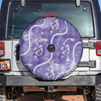 Japanese Koi Fish Spare Tire Cover Purple Wagara Palaka Honohono Pikake Lei LT9 Purple - Polynesian Pride