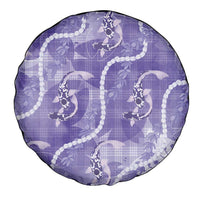 Japanese Koi Fish Spare Tire Cover Purple Wagara Palaka Honohono Pikake Lei LT9 - Polynesian Pride