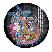 Personalized Japanese Koi Fish Ramen Spare Tire Cover Aloha Shark Kakau Pattern LT9 - Polynesian Pride
