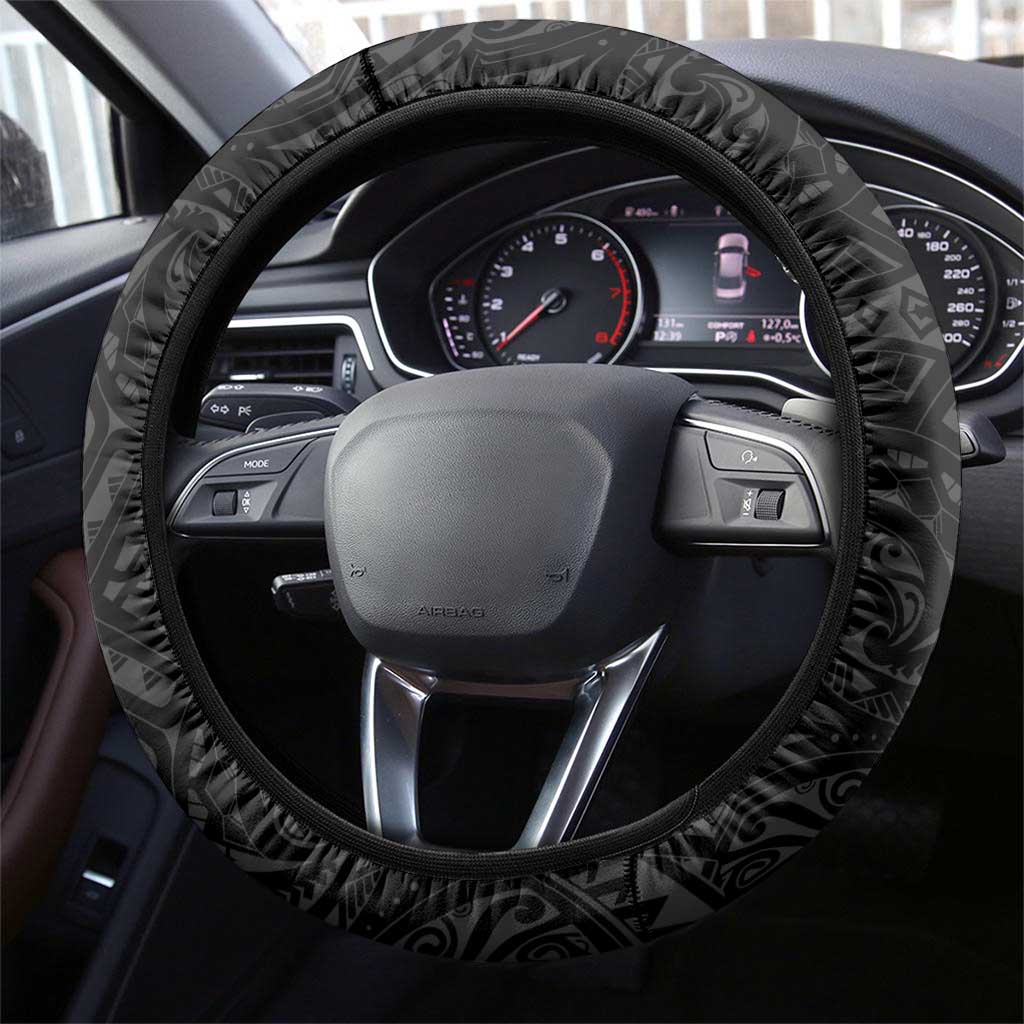Japanese Koi Fish Ramen Steering Wheel Cover Aloha Shark Kakau Pattern LT9 - Polynesian Pride