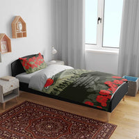 ANZAC Day We Remember Bedding Set Maori Silver Fern Camouflage Motif LT9 - Polynesian Pride