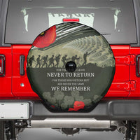 ANZAC Day We Remember Spare Tire Cover Maori Silver Fern Camouflage Motif LT9 - Polynesian Pride