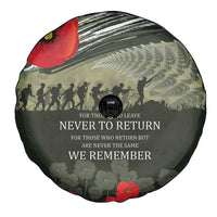 ANZAC Day We Remember Spare Tire Cover Maori Silver Fern Camouflage Motif LT9 - Polynesian Pride