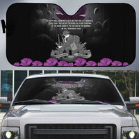 ANZAC Day Remembrance Auto Sun Shade Purple Poppy We Will Remember Them