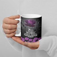 ANZAC Day Remembrance Ceramic Mug Purple Poppy We Will Remember Them