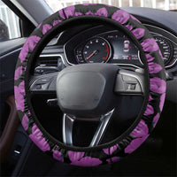 ANZAC Day Remembrance Steering Wheel Cover Purple Poppy We Will Remember Them LT9 - Polynesian Pride