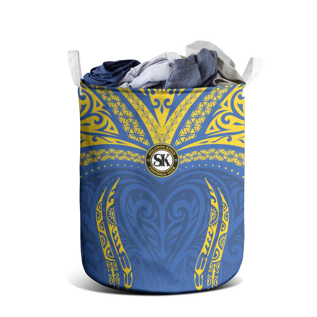 Oceania Football Solomon Kings Laundry Basket Polynesian Tribal Pattern