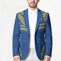 Custom Oceania Football Solomon Kings Blazer Polynesian Tribal Pattern