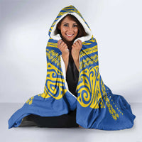 Oceania Football Solomon Kings Hooded Blanket Polynesian Tribal Pattern