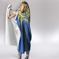 Oceania Football Solomon Kings Hooded Blanket Polynesian Tribal Pattern
