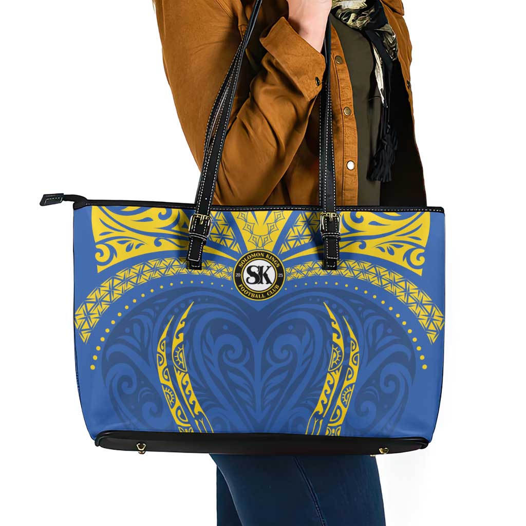Oceania Football Solomon Kings Leather Tote Bag Polynesian Tribal Pattern LT9 - Polynesian Pride
