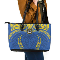 Oceania Football Solomon Kings Leather Tote Bag Polynesian Tribal Pattern LT9 - Polynesian Pride