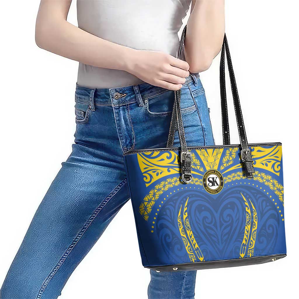 Oceania Football Solomon Kings Leather Tote Bag Polynesian Tribal Pattern LT9 - Polynesian Pride