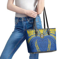 Oceania Football Solomon Kings Leather Tote Bag Polynesian Tribal Pattern LT9 - Polynesian Pride