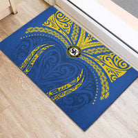 Oceania Football Solomon Kings Rubber Doormat Polynesian Tribal Pattern