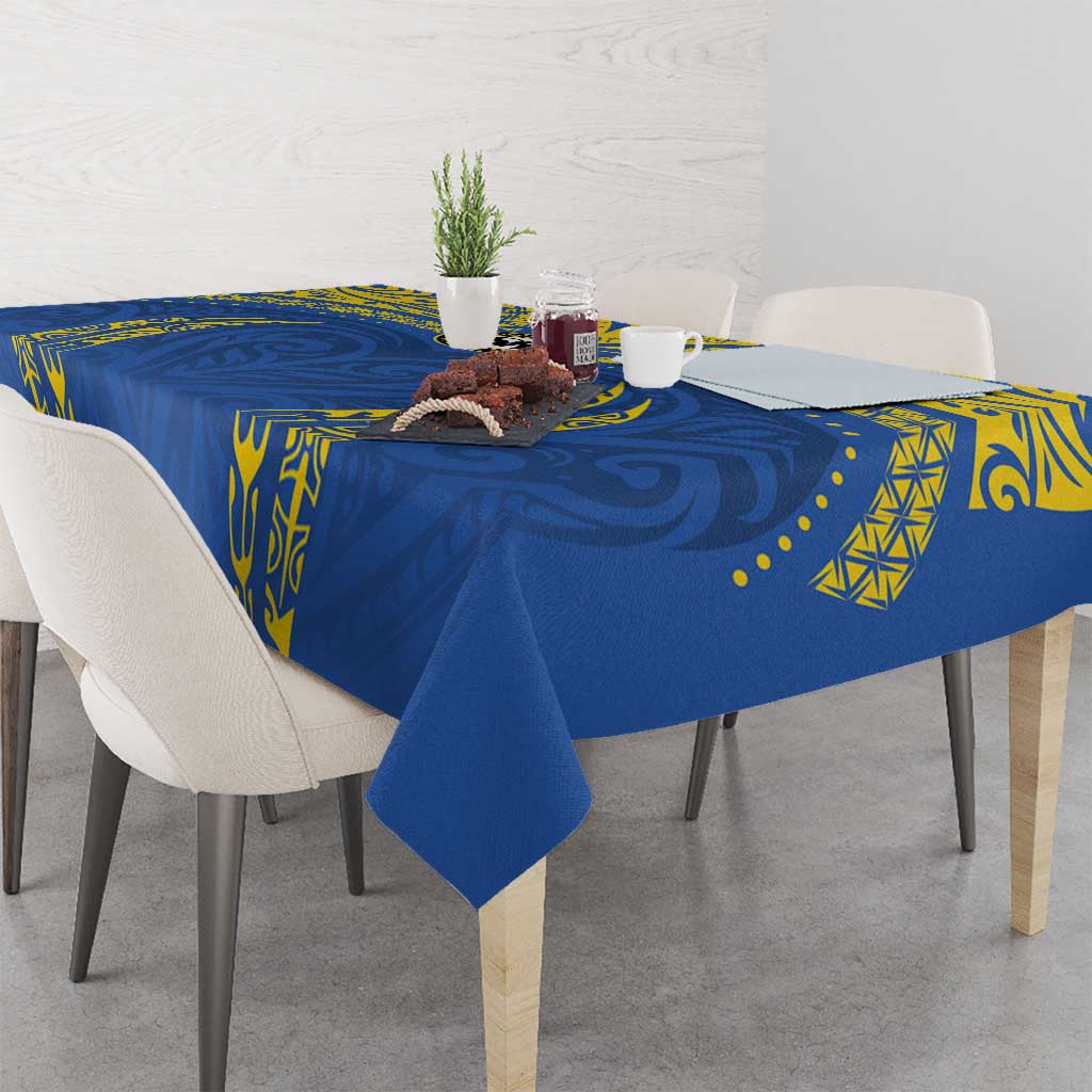 Oceania Football Solomon Kings Tablecloth Polynesian Tribal Pattern