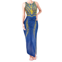 Custom Oceania Football Solomon Kings Tank Maxi Dress Polynesian Tribal Pattern