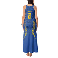 Custom Oceania Football Solomon Kings Tank Maxi Dress Polynesian Tribal Pattern
