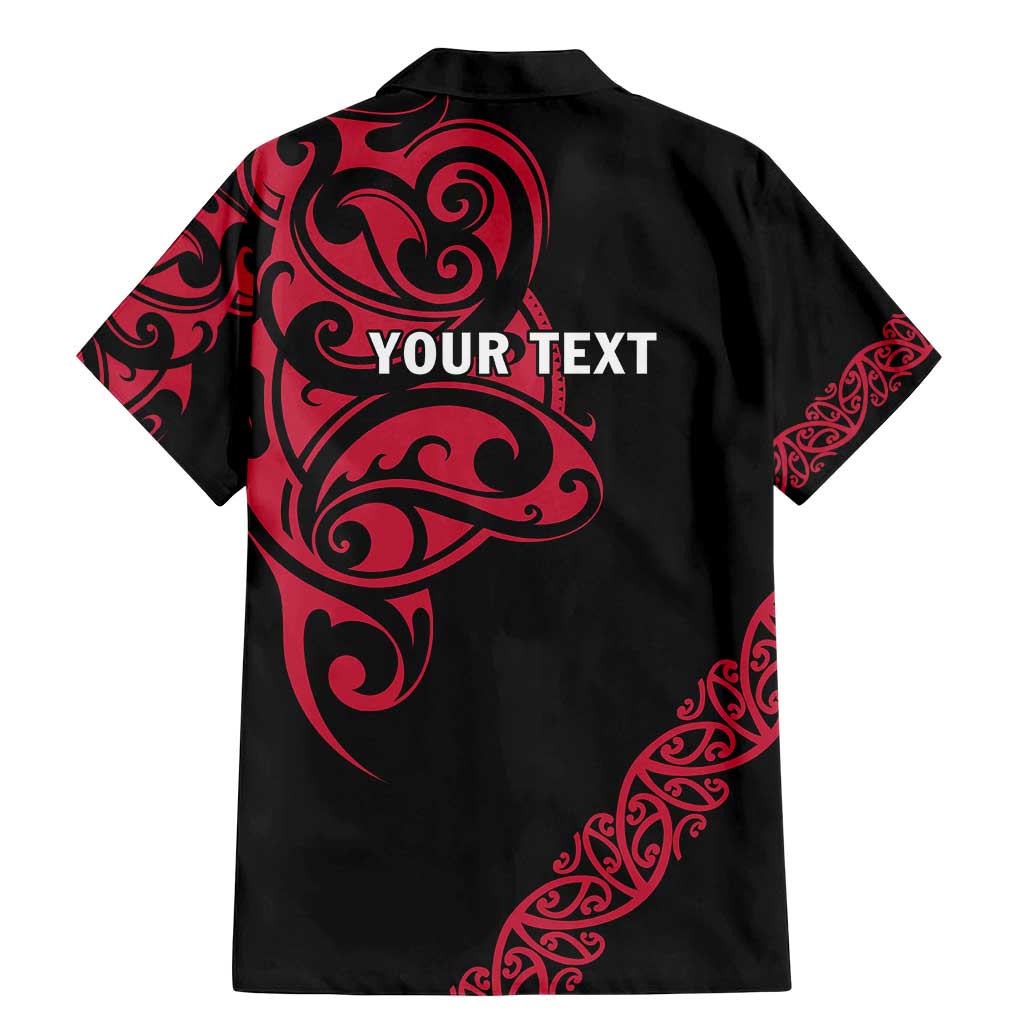 All Black Maori Tribal Tattoo Personalised Family Matching Mermaid Dress and Hawaiian Shirt Classic Red Polynesian Style LT9 - Polynesian Pride
