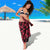 All Black Maori Tribal Tattoo Personalised Sarong Classic Red Polynesian Style - Polynesian Pride