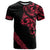 All Black Maori Tribal Tattoo Personalised T Shirt Classic Red Polynesian Style - Polynesian Pride