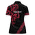 All Black Maori Tribal Tattoo Personalised Women Polo Shirt Classic Red Polynesian Style - Polynesian Pride