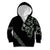 All Black Maori Tribal Tattoo Personalised Kid Hoodie Moss Green Polynesian Style - Polynesian Pride