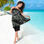 All Black Maori Tribal Tattoo Personalised Sarong Moss Green Polynesian Style - Polynesian Pride