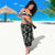 All Black Maori Tribal Tattoo Personalised Sarong Moss Green Polynesian Style - Polynesian Pride