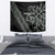 All Black Maori Tribal Tattoo Personalised Tapestry Moss Green Polynesian Style - Polynesian Pride