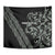 All Black Maori Tribal Tattoo Personalised Tapestry Moss Green Polynesian Style - Polynesian Pride