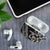 All Black Maori Tribal Tattoo Personalised AirPods Case Stone Gray Polynesian Style - Polynesian Pride