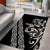 All Black Maori Tribal Tattoo Personalised Area Rug Stone Gray Polynesian Style - Polynesian Pride
