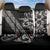 All Black Maori Tribal Tattoo Personalised Back Car Seat Cover Stone Gray Polynesian Style - Polynesian Pride