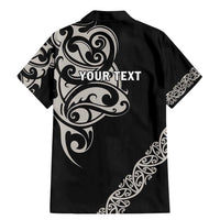 All Black Maori Tribal Tattoo Personalised Family Matching Mermaid Dress and Hawaiian Shirt Stone Gray Polynesian Style LT9 - Polynesian Pride