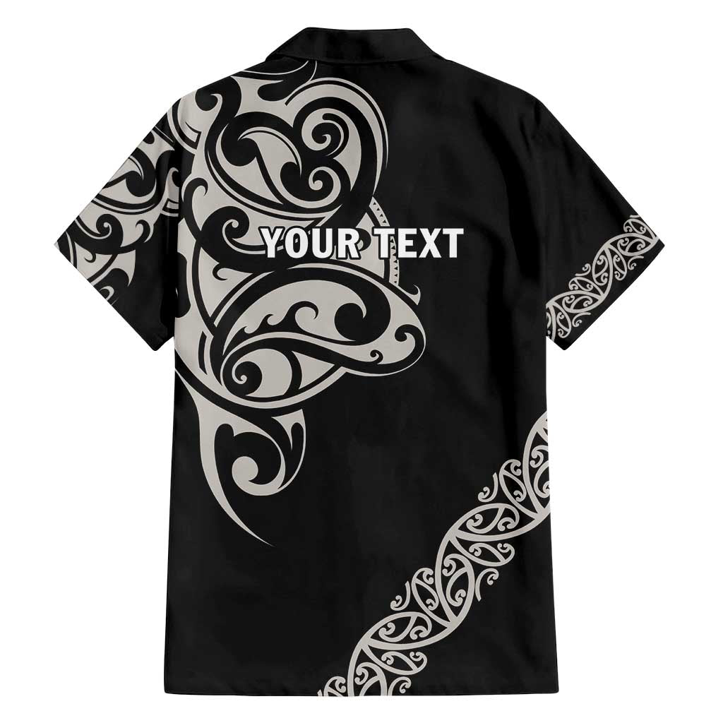 All Black Maori Tribal Tattoo Personalised Family Matching Tank Maxi Dress and Hawaiian Shirt Stone Gray Polynesian Style LT9 - Polynesian Pride