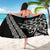 All Black Maori Tribal Tattoo Personalised Sarong Stone Gray Polynesian Style - Polynesian Pride