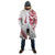 All White Maori Tribal Tattoo Personalised Cloak Classic Red Polynesian Style - Polynesian Pride