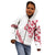 All White Maori Tribal Tattoo Personalised Kid Hoodie Classic Red Polynesian Style - Polynesian Pride