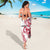 All White Maori Tribal Tattoo Personalised Sarong Classic Red Polynesian Style - Polynesian Pride
