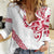 All White Maori Tribal Tattoo Personalised Women Casual Shirt Classic Red Polynesian Style - Polynesian Pride