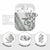 All White Maori Tribal Tattoo Personalised AirPods Case Moss Green Polynesian Style - Polynesian Pride