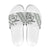 All White Maori Tribal Tattoo Personalised Slide Sandals Moss Green Polynesian Style - Polynesian Pride