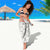 All White Maori Tribal Tattoo Personalised Sarong Stone Gray Polynesian Style - Polynesian Pride